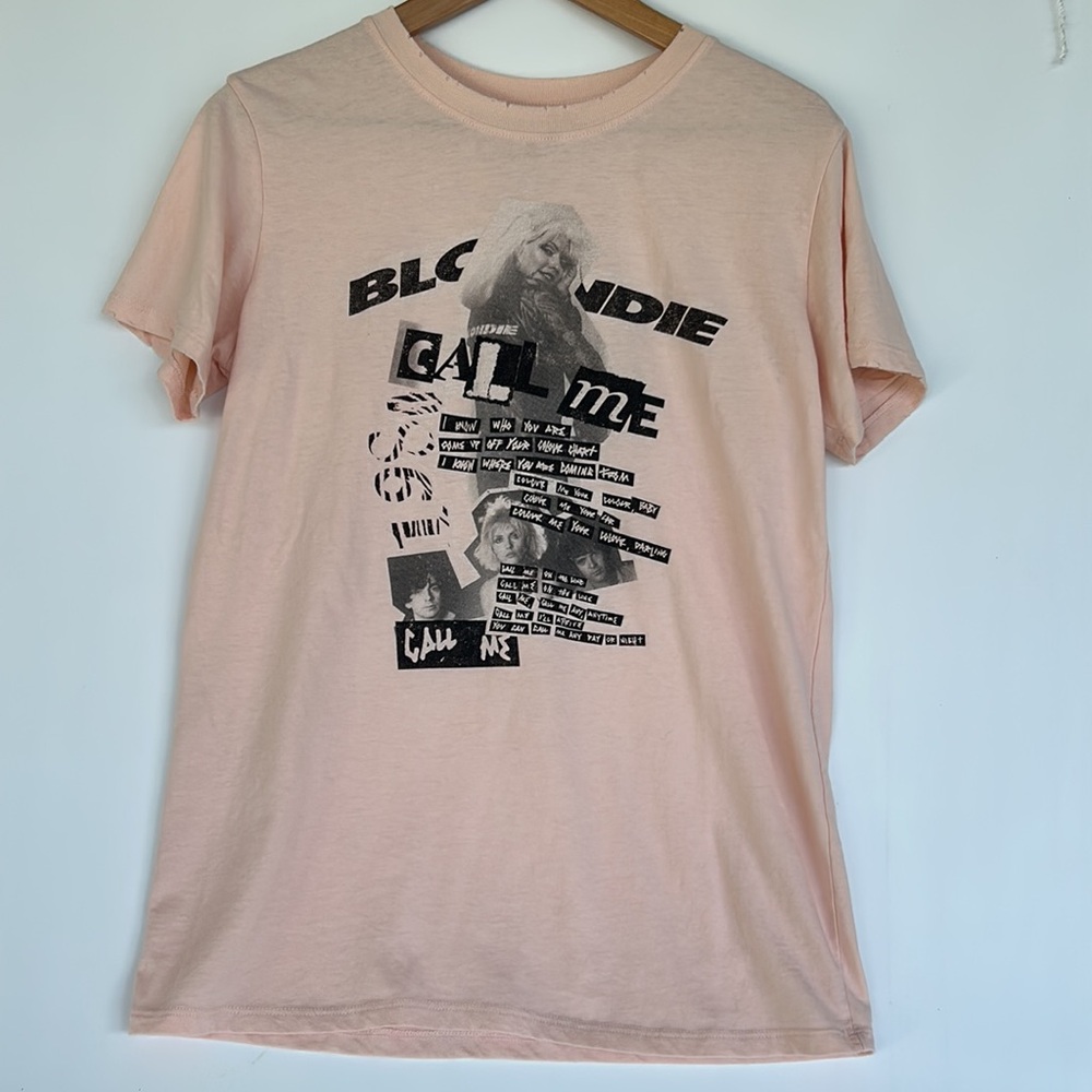Blondie Band Call Me Graphic T-Shirt - Picture 2 of 10
